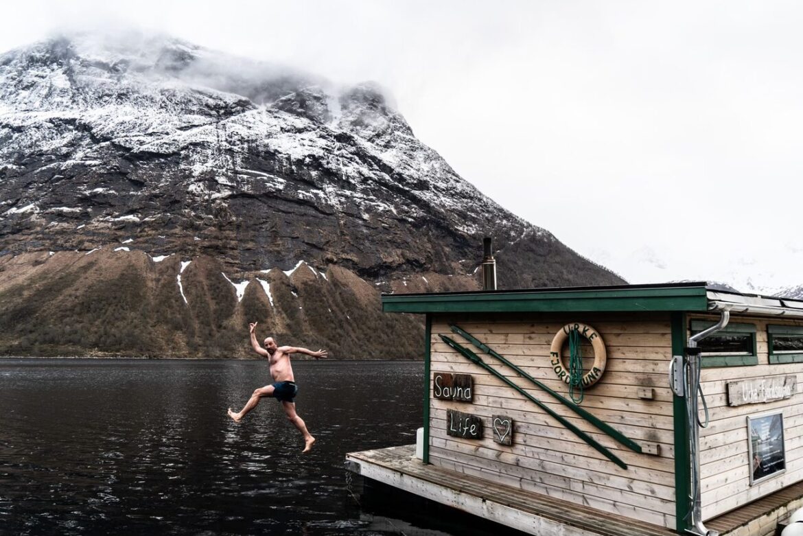 sauna nad fiordem